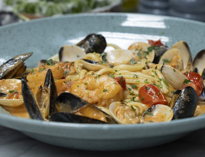 A photo of Seafood Linguine from NoLIta's new menu