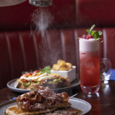 A photo of Fluffy American Pancakes from NoLIta's new menu