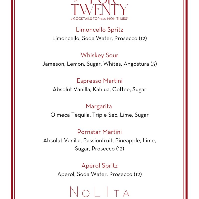 NoLIta the best Cocktail bar